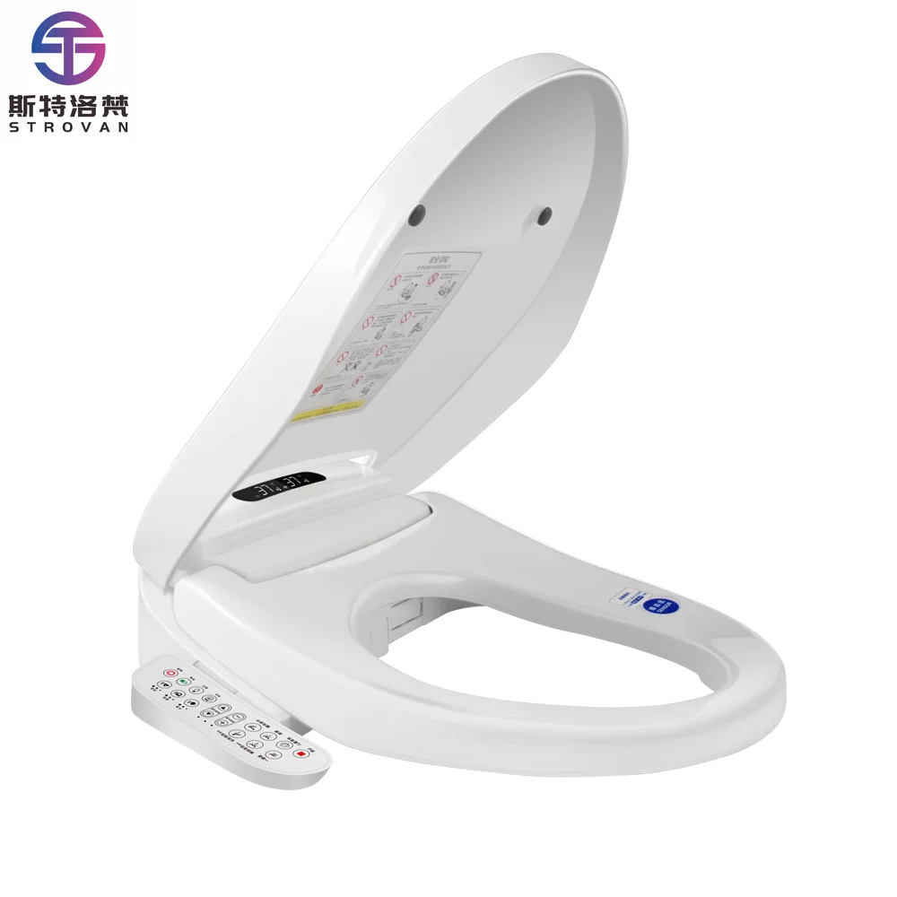 

ZXHK Smart Toilet Lid Self Cleaning Heating Toilet WC Seat Electronic Smart Bidet Plastic Smart Toilet Seat Cover