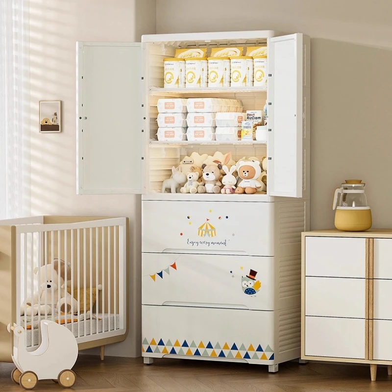 

Plastic Children Wardrobe Layered Modern Storage Bedroom Wardrobe Display Foldable Ropero Para Gurdar Ropa Home Accessories