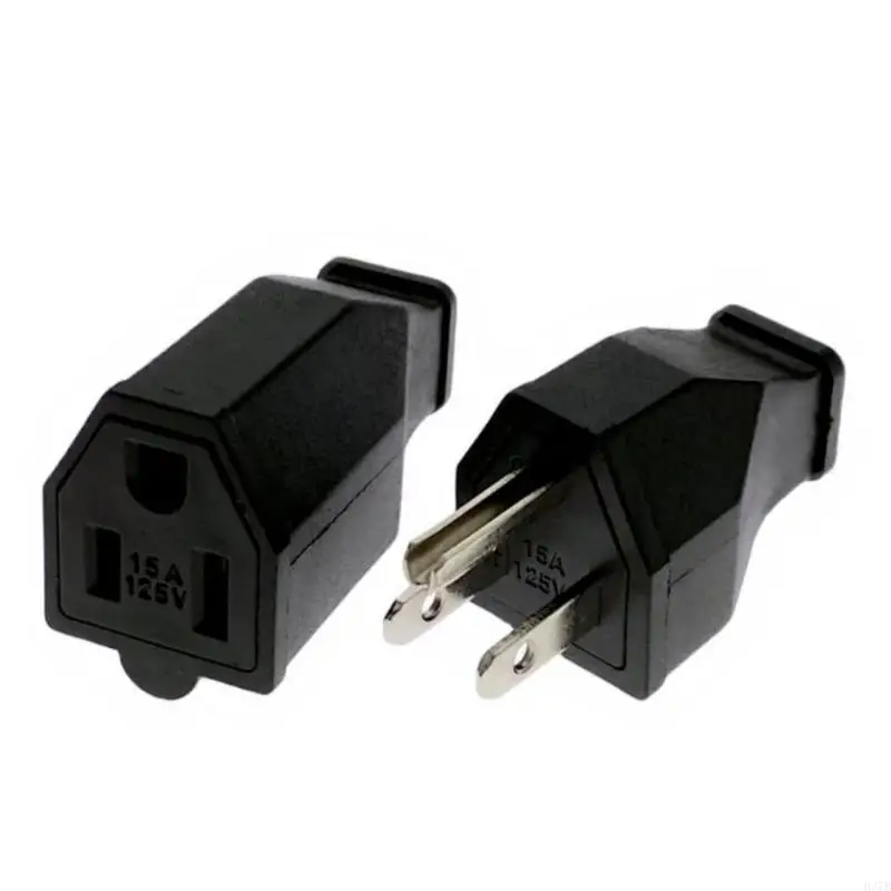 H37B المتانة 15A125V بلاد الشفرة المستقيمة المقابس القابلة للفصل الولايات المتحدة القياسية مثالية لعشاق DIY والكهربائيين