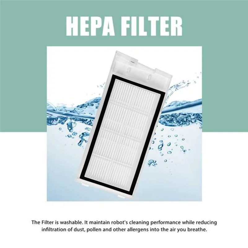 ABLL-11PCS комплект сменных аксессуаров для Roidmi Eve Plus SDJ01RM робот-пылесос основная боковая щетка HEPA-фильтр ткань для швабры