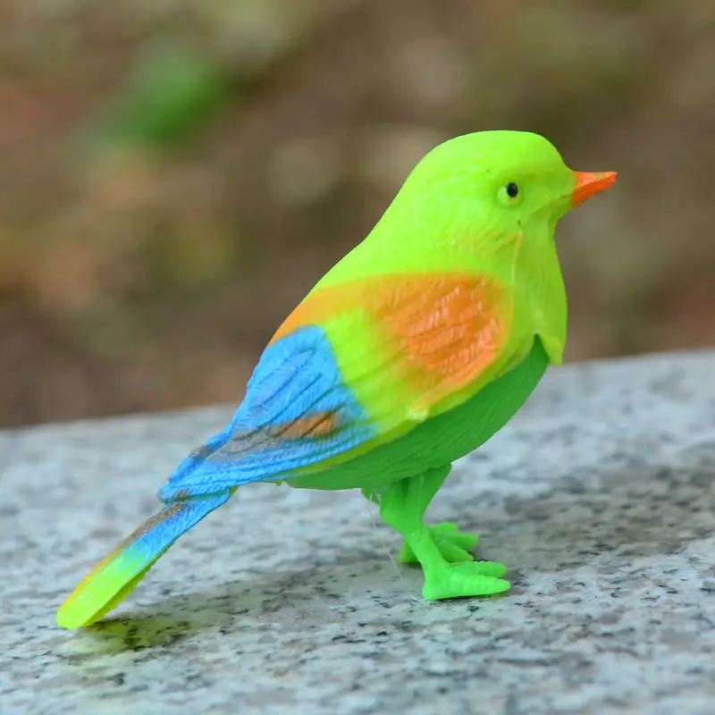 Lindo pájaro cantador, juguetes electrónicos interactivos, simulación de pájaro, Control de voz, música, juguetes educativos para bebés, regalo para
