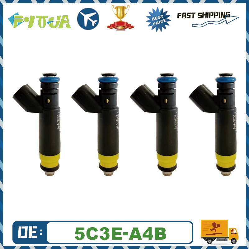 

4pcs fuel Injector 5C3E-A4B for 2016 Ford E-350 Super Duty 6.8L V10 6.8L 2005-2012