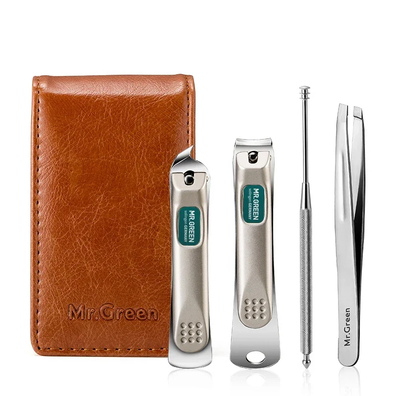 MR.GREEN Portable Manicure Set Nail Clippers Travel Tools Kit Stainless Steel Gift Box For Friends Or Family