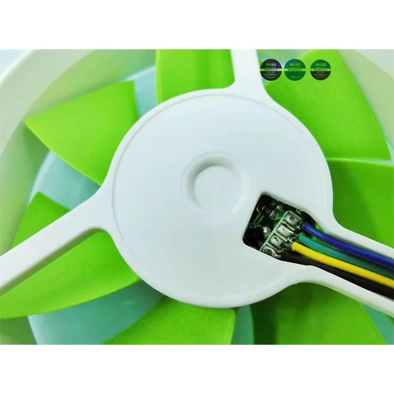 

pa 96*96*25mm Blueprint 9625 9.6CM Silent Hydraulic 12V Circular Green Leaf PWM Temperature Control Case Cooling Fan