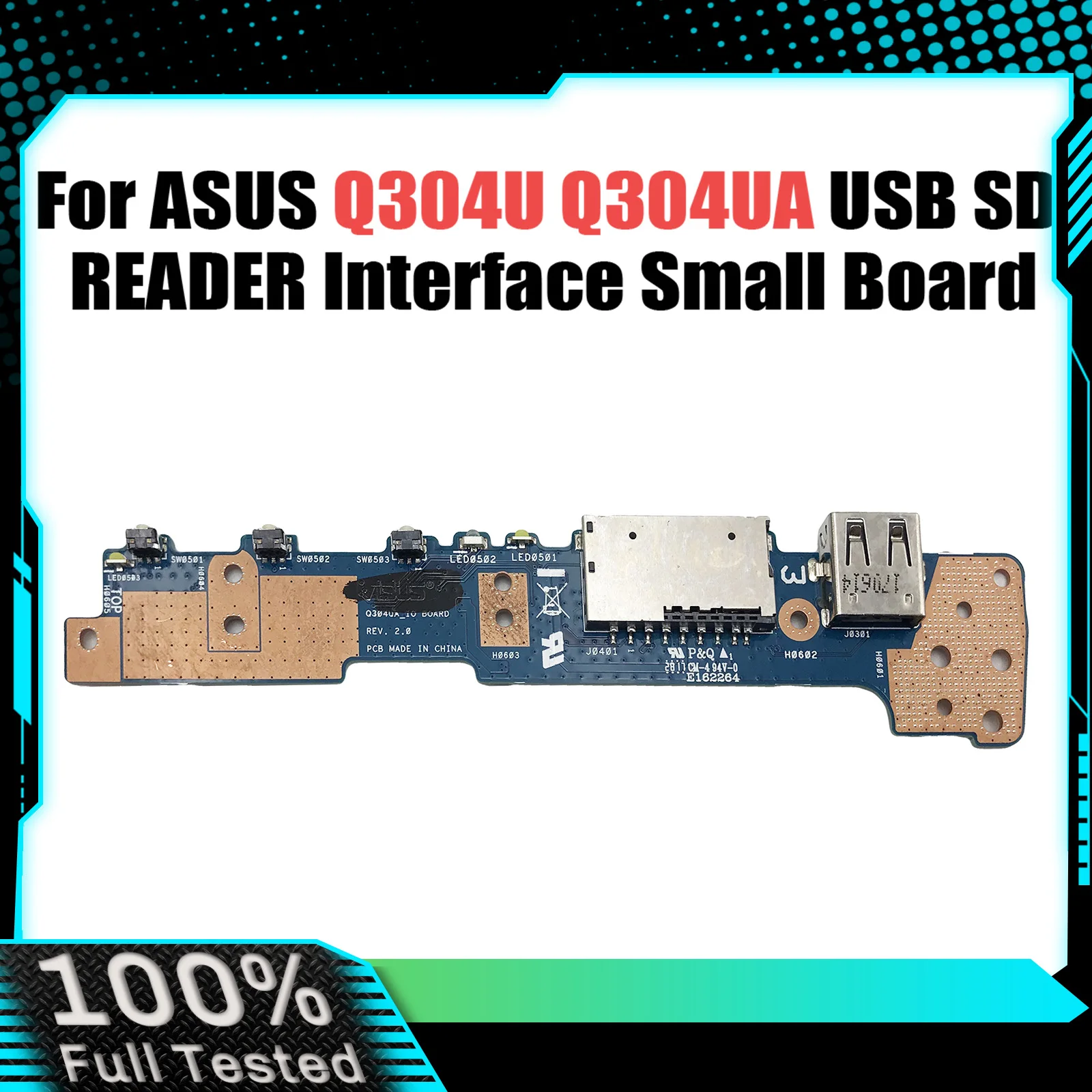 

For ASUS Q304U Q304UA USB Board SD CARD READER interface small board 100% Tested Fast Ship