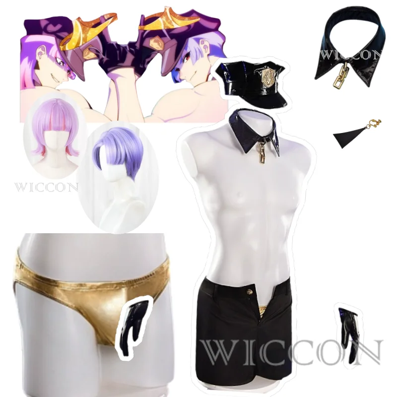 

Polyurethane Polyester Henshin Sexy Angle Cosplay Costume Anime New PANTY & STOCKING With GARTERBELT PU Lingeries Halloween Cos