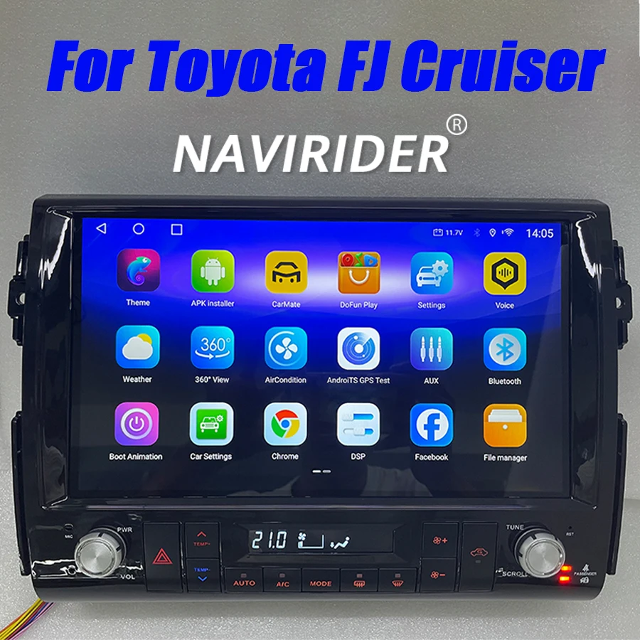 12.8inch Android Screen For Toyota FJ Cruiser J15 2006-2020 GPS Navigation Car Radio Multimedia Video Player Stereo Carplay Auto