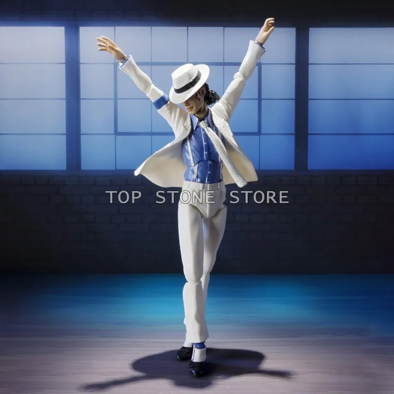 SHF Michael Jackson Action Figure Smooth Criminal Moonwalk Jackson Figures 16cm PVC Collection Movable Figurine Model Toys