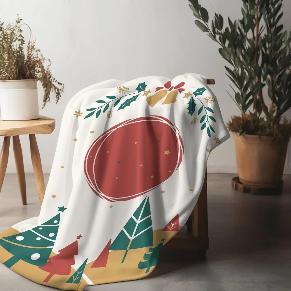 

Флисовое одеяло Tuniu на рождественскую тематику для дивана-кровати, декора спальни, милый праздничный зимний подарок