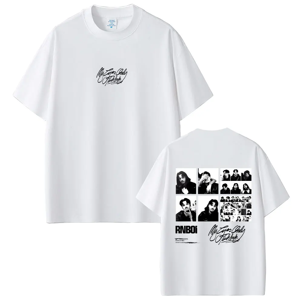 Rapper RnBoi My Eyes Only Flashback Album Merch 2026 T-Shirt für Männer und Frauen Hip-Hop Mode Pop Musik T-Shirt Herren Übergroße T-Shirts – Detail 6