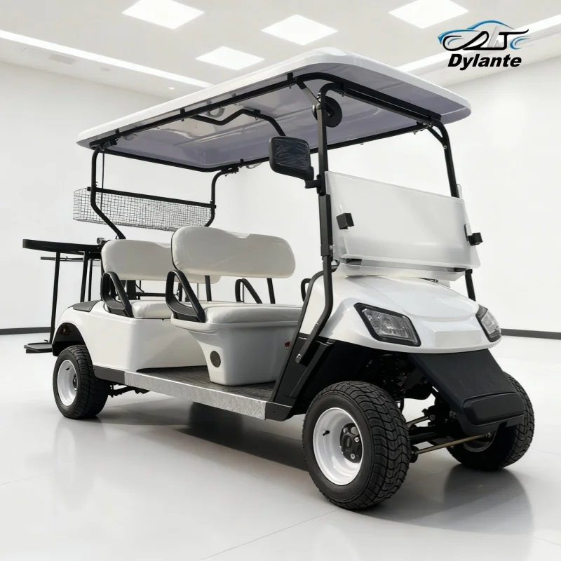 جديد 4 مقاعد الكهربائية الذهاب كارت بطارية ليثيوم تعمل بالطاقة عربة جولف 4 الركاب CE معتمد لمشاهدة معالم المدينة عربات التي تجرها الدواب عربة جولف كهربائية #2