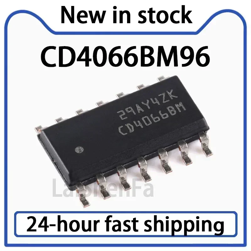 10PCS CD4066BM96 SOIC-14 CMOS Four-way Bidirectional Switch Surface Mount Logic Chip in Stock