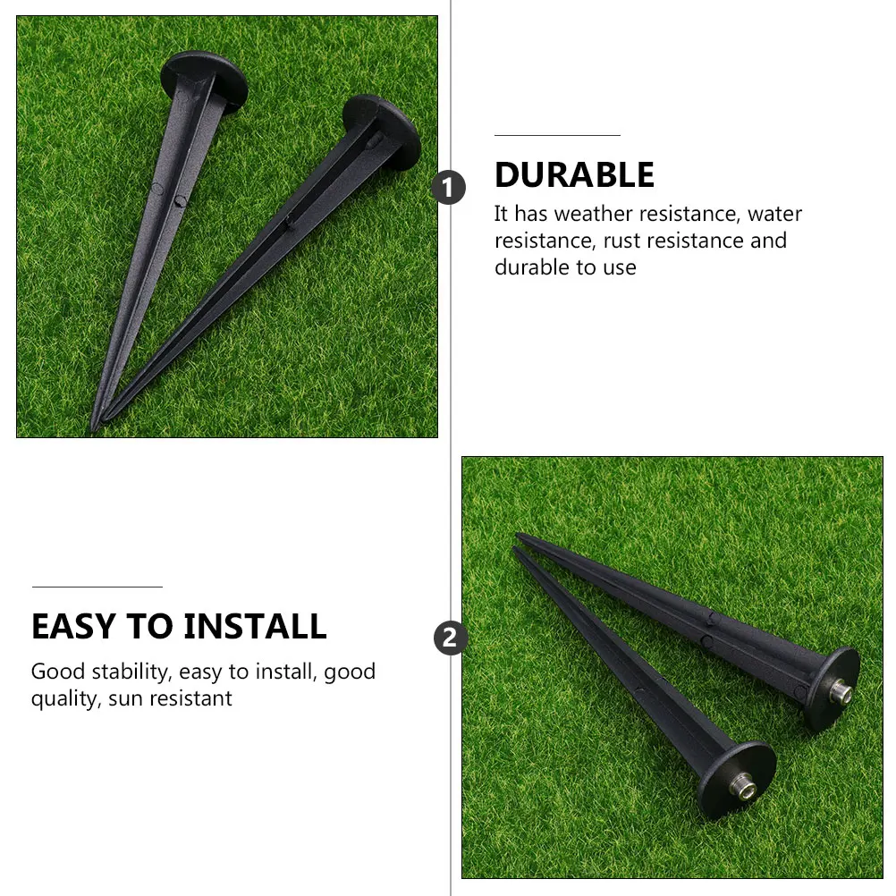 

5 pcs Aluminum Lawn Light Accessories Durable Weatherproof Lawn Garden Aluminum Ground Plug Lighting Solar Accessories
