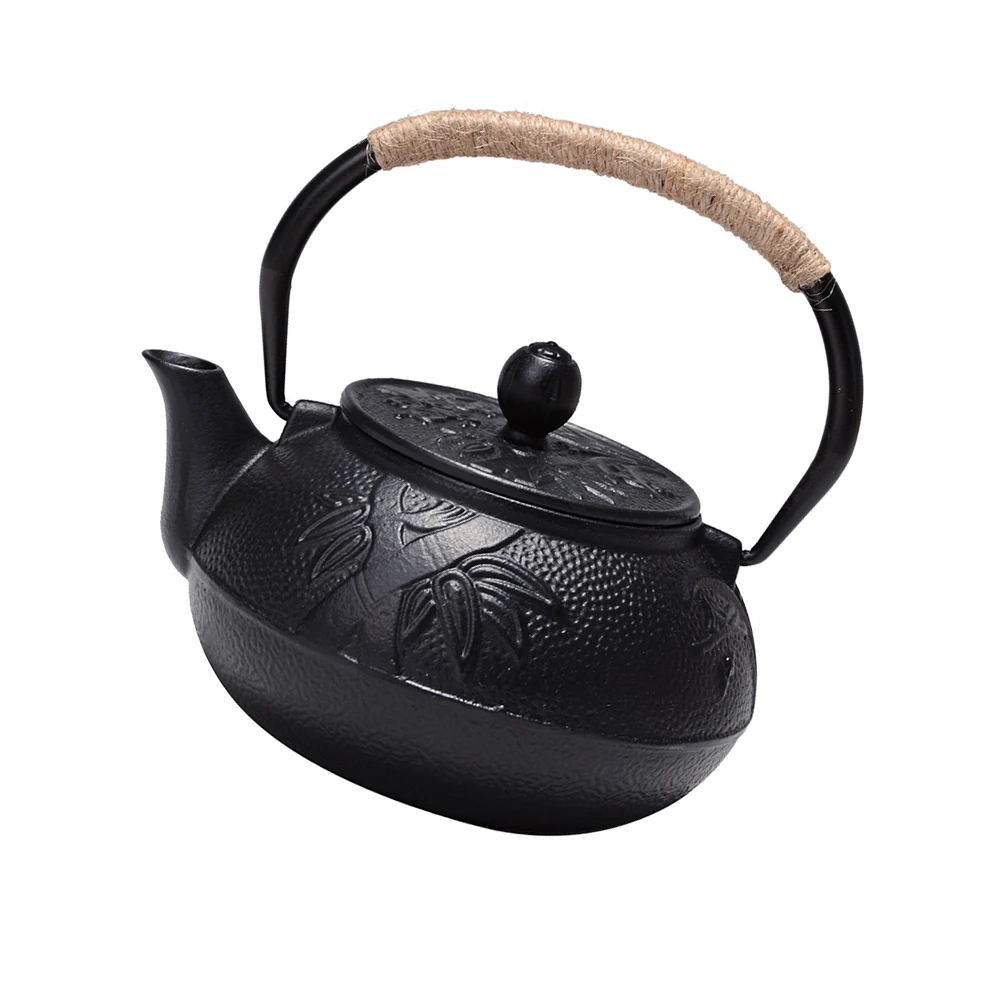 

Cast Iron Teapot Enamel Whistling Kettle Whistled Decorated Enameled for Coffee Pots Stovetop Filter
