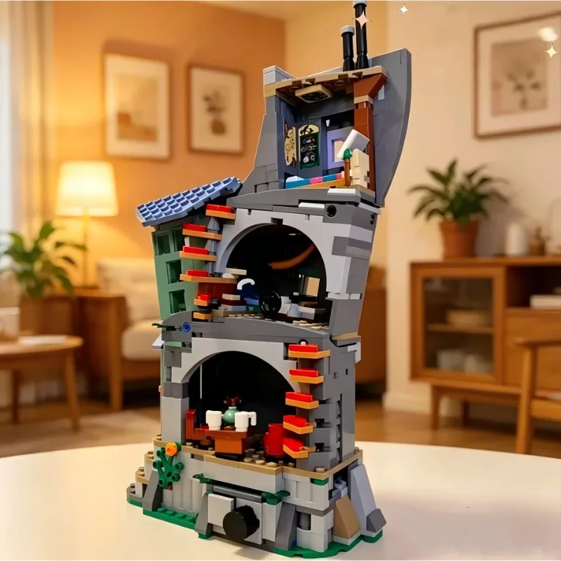 Classic Magic House Building Bricks 764PCS Luna Lovegood Full Assembly Home Decorative Set Model Bricks Toys for Holiday Gifts view 5