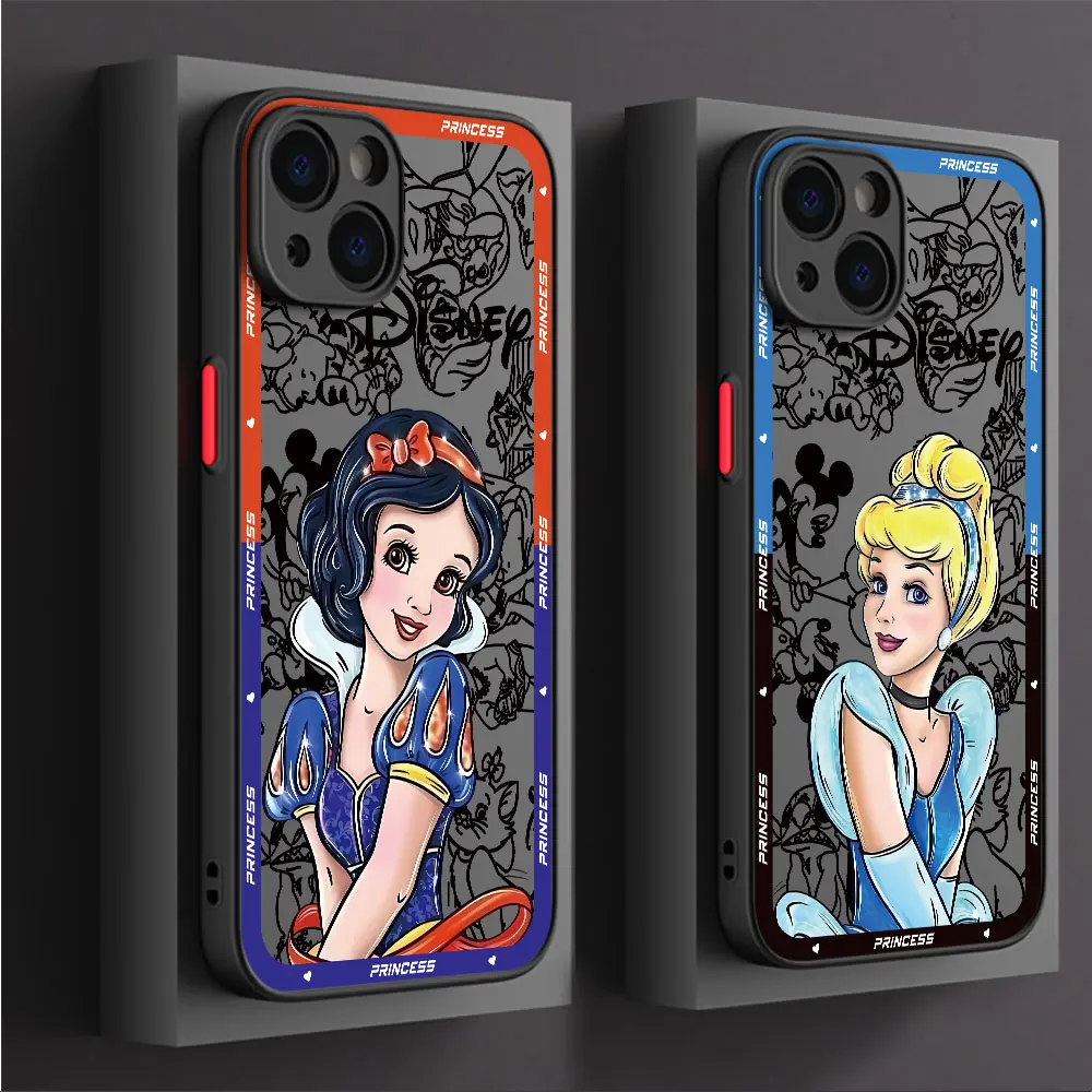 Armor Shockproof Case for iPhone 14 Pro Max 13 XS X 7 8 Plus XR SE 11 Pro 15 Pro 12 Mini Disney Princess Jasmine Cover