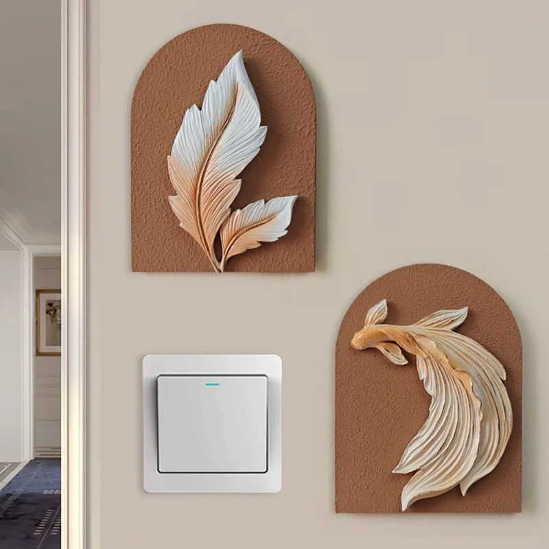 

3D Wall Decals Hide Wall Imperfections Add a Touch of Elegance Cover Switches and Holes Tool for Wall Makeovers