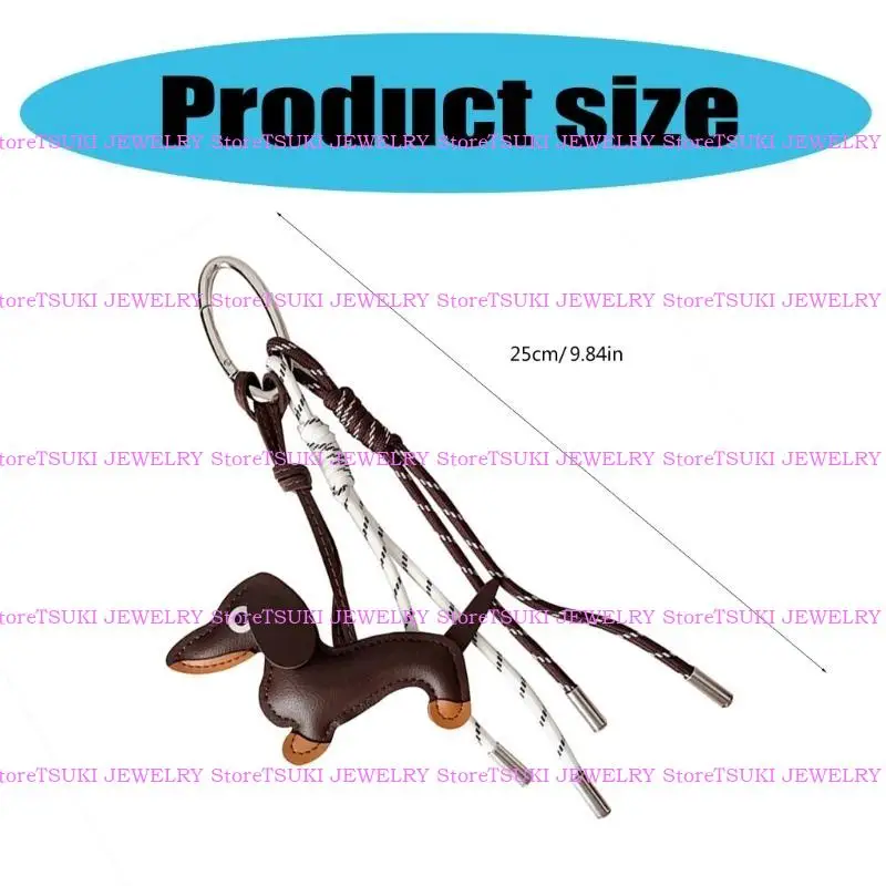 62KE الجلود الجلدية المدمن على حبل مضفر معلقة زخرفة سلسلة مفاتيح القلادة لمفاتيح السيارات وأكياس سحر ملحقات سحر