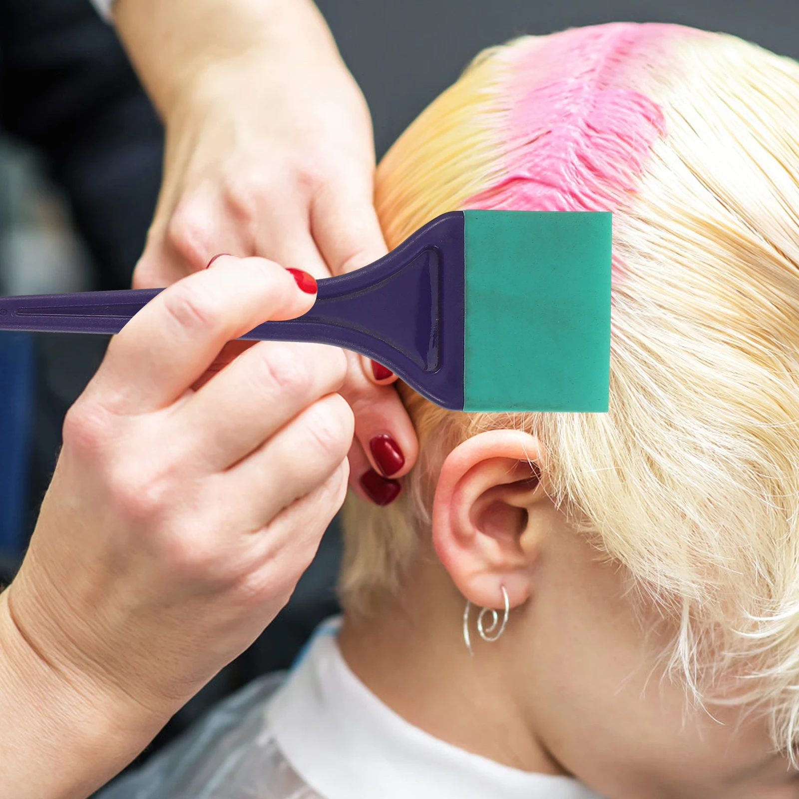 

6 Pcs Hair Dyeing and Scrubbing Board Brush Applicator Supplies Dying Brushes Color Beauty Salon