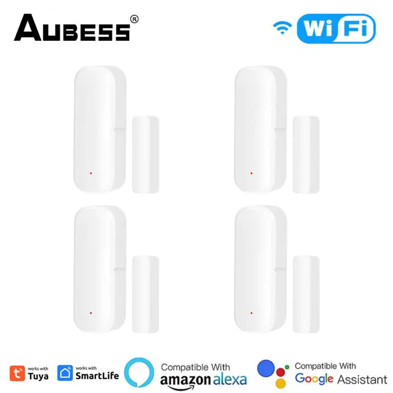 Tuya WiFi Door Sensor Window Sensor Smart Home Wireless Door Detector Smart Life APP Remote Control For Alexa Google Home