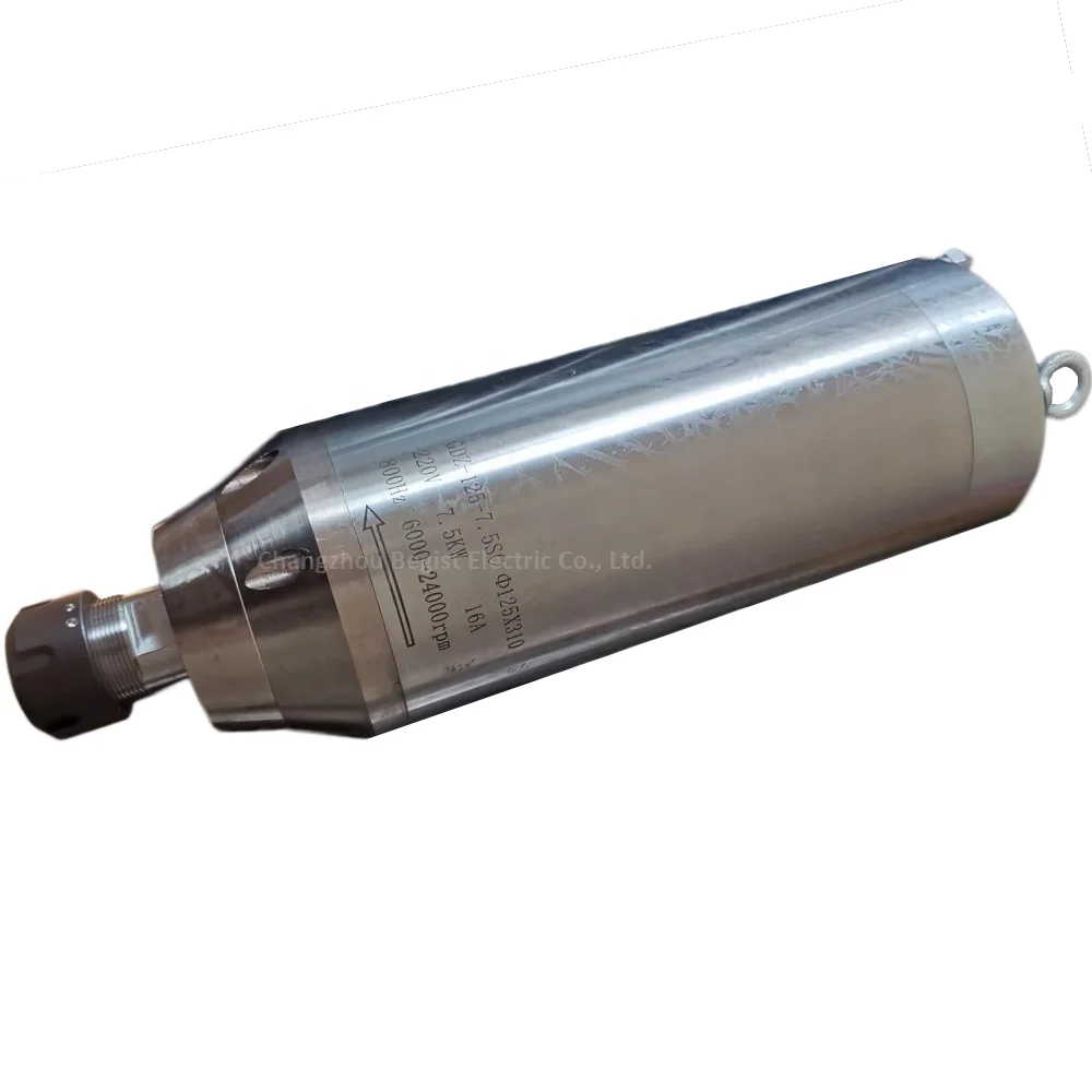 

Высокоскоростной шпиндель с ЧПУ с водяным охлаждением, 7,5 кВт, 24000 об/мин, двигатель шпинделя ER32 для фрезерования