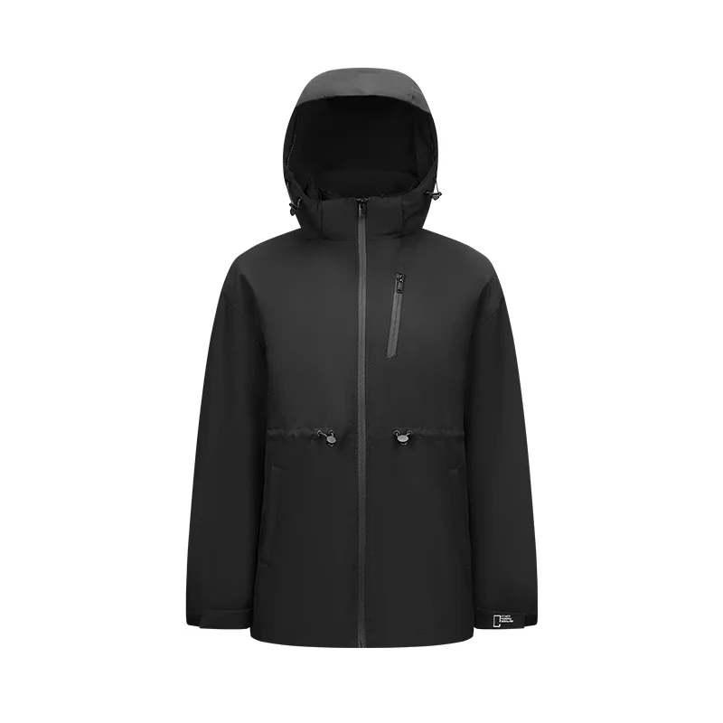 NONE Semir Daunenjacke für Damen, 2025, neuer zweiteiliger Drei-in-Eins-Wintermantel für Outdoor-Reisen, täglich, wasserdicht, ölbeständig, schmutzabweisend, Damen-Wintermantel 5