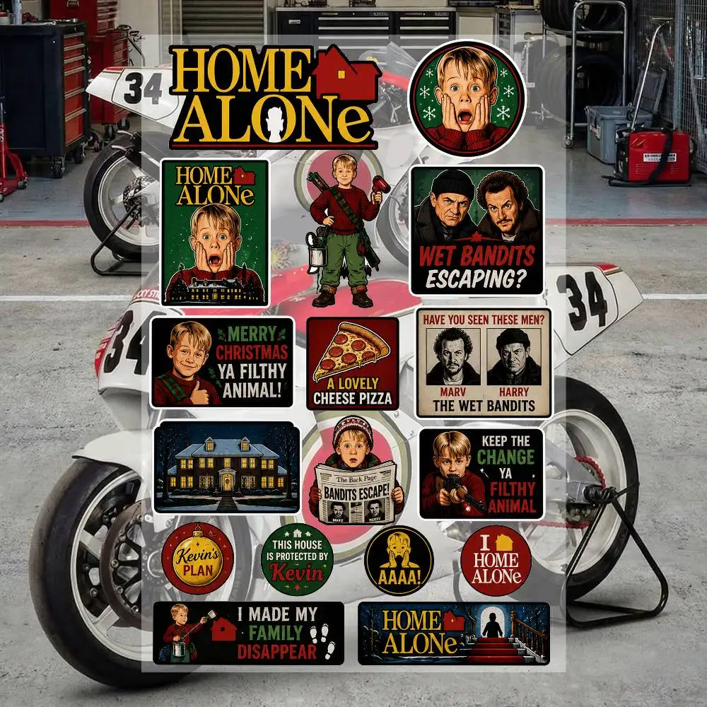 H-ome Alone Ästhetische Graffiti-Aufkleber Wasserdichte PVC-Aufkleber für Auto Motorrad Skateboard Helm Notizbuch