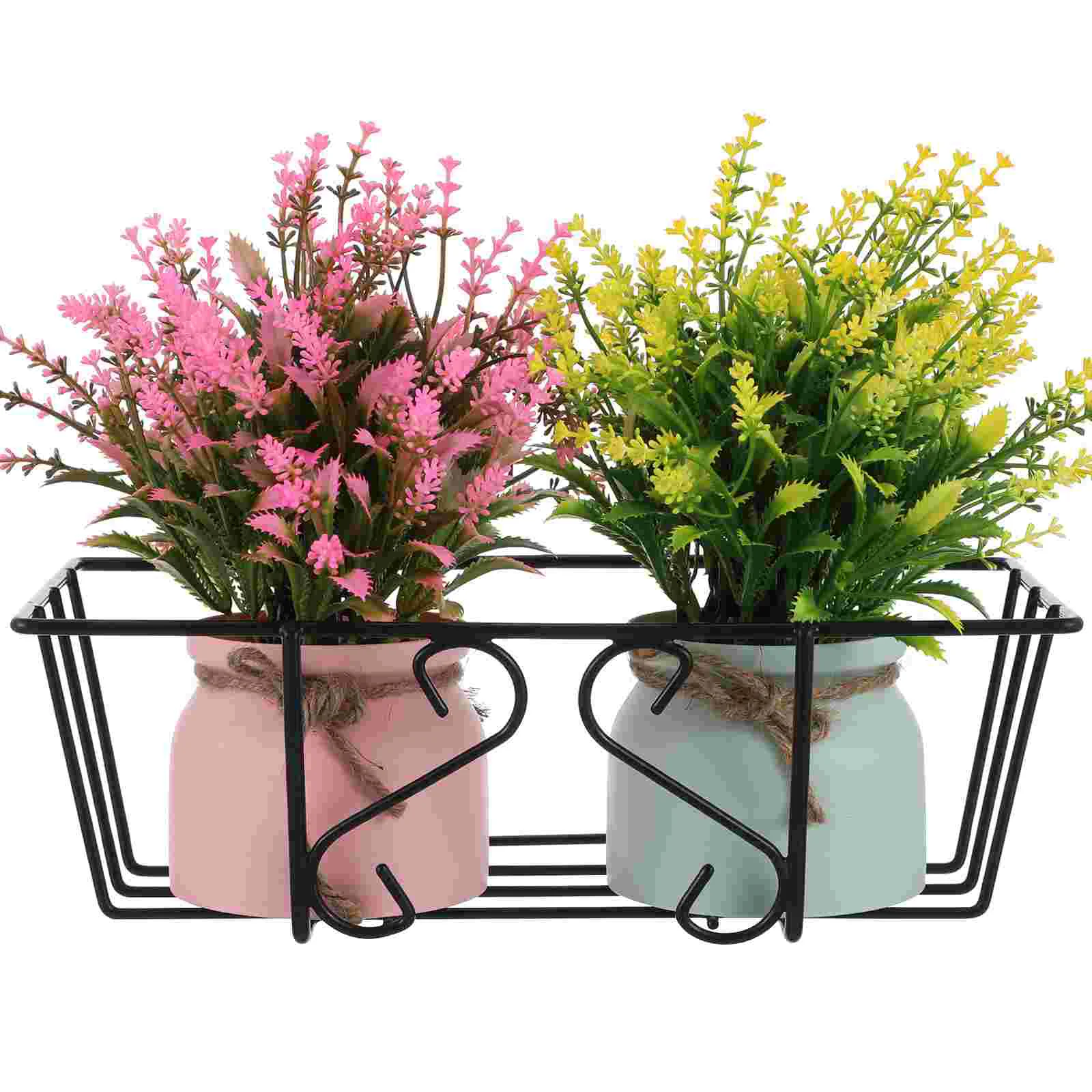 

Hanging Flower Rack Iron Flowerpot Holder Planter Supporting Shelf Vases Outdoor Decor Perlite for Plants