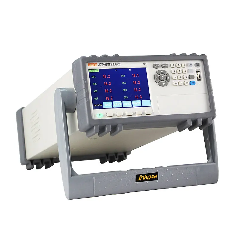 JINKO Multi-Channel Temperature Tester, Inspeção Instrument, Data Acquisition Recorder, JK4008, JK4016