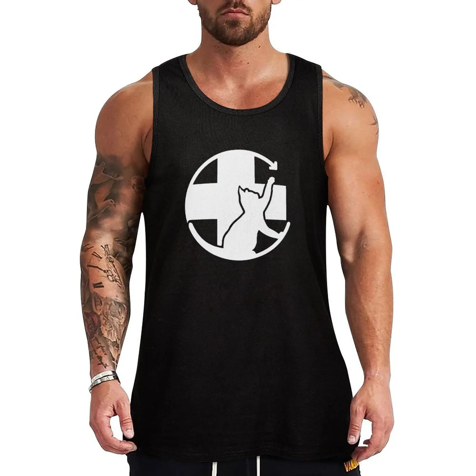 

Kitty CrusAIDe Logo - White Tank Top sexy clothes men Men's t-shirts fashion 2025 man