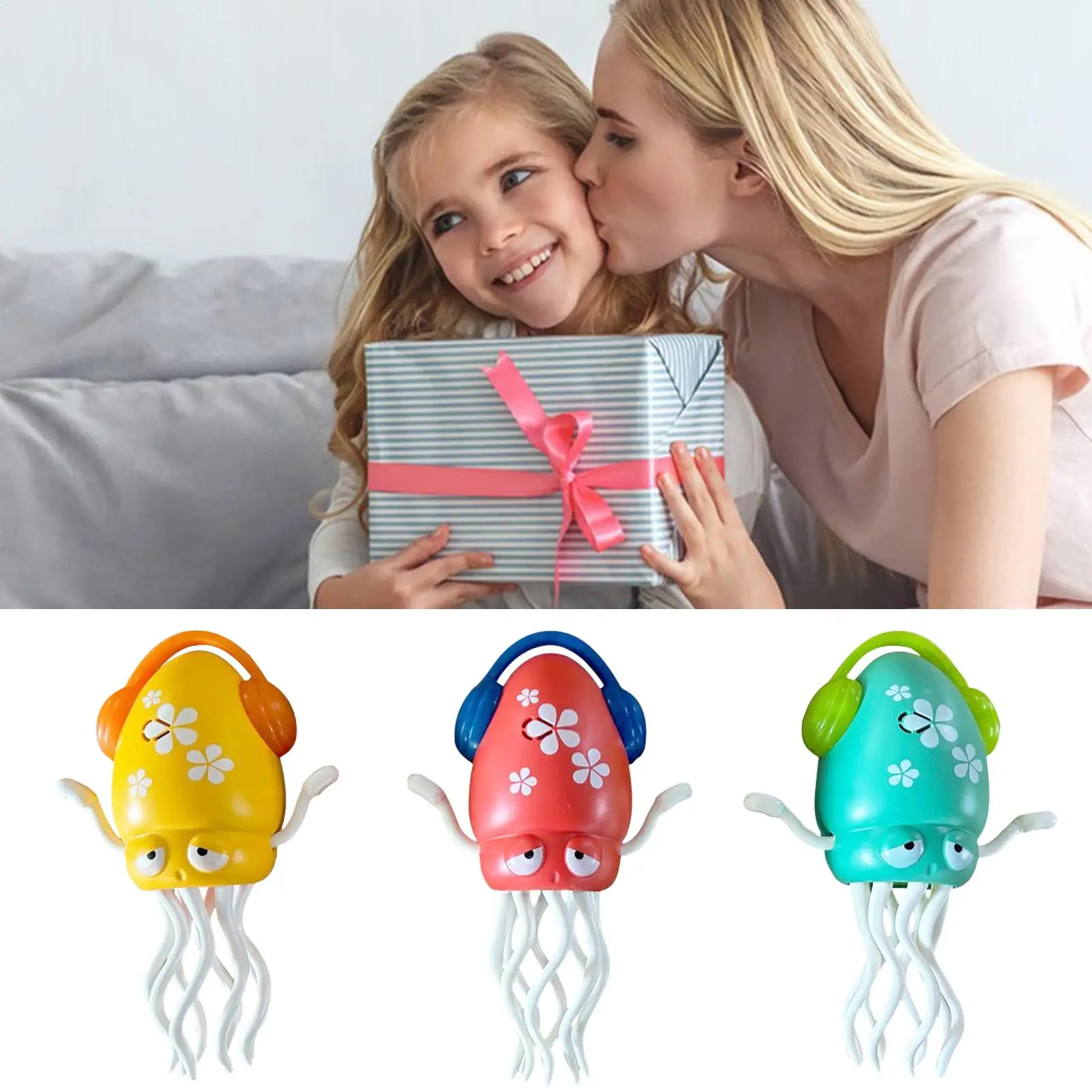 Electric Octopus Toy Interactive Action Octopus With LED Light And Music For Kids Interactive Toy For School Classroom