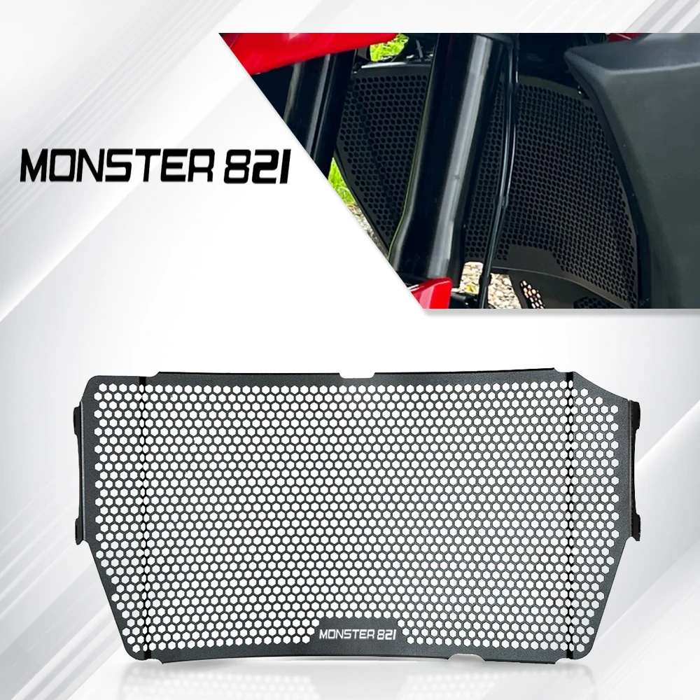 

Motorcycle Accessories Radiator Grille Guard Cover Protection For Ducati Monster 821 Monster 1200 S R 2013 - 2021 2020 2019 2018