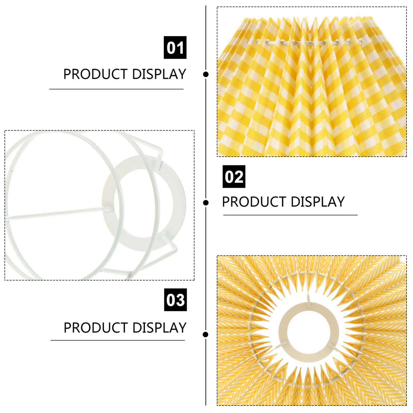 

1Set Lamp Shade Fabric Personalized Plicated Design Dustproof Lamp Chimney Decorative Lampshade Home Room Decor