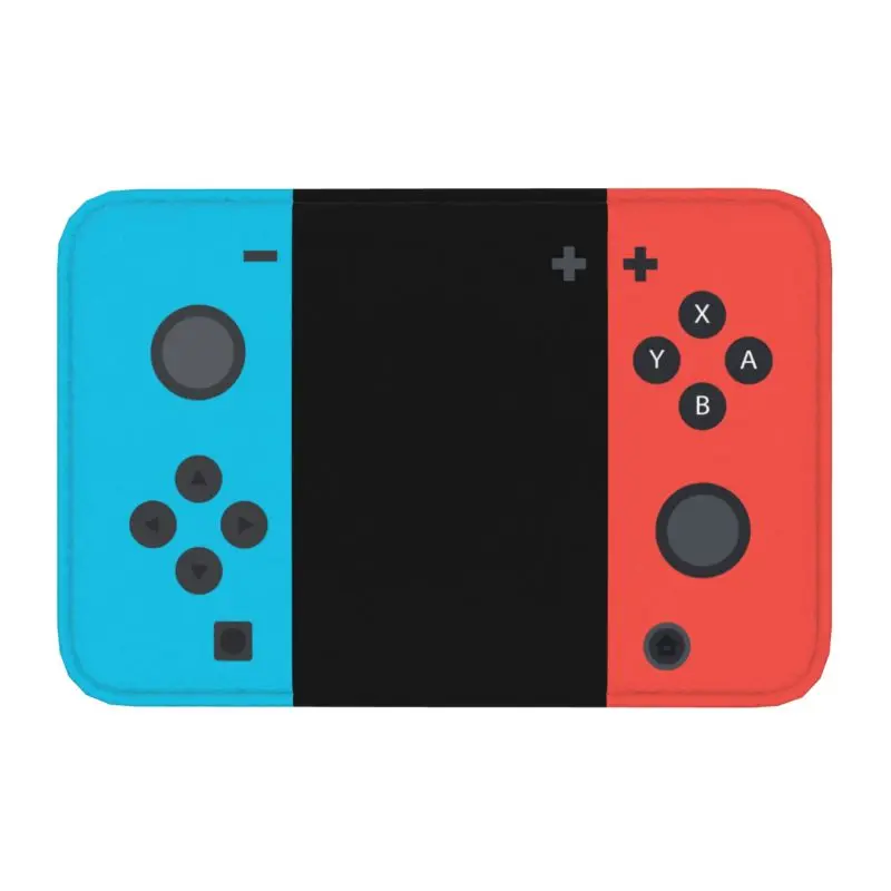 Retro Video Game Controller Front Door Mat Anti-Slip Indoor Quick Dry Gamer Gift Doormat Living Room Entrance Rug Carpet