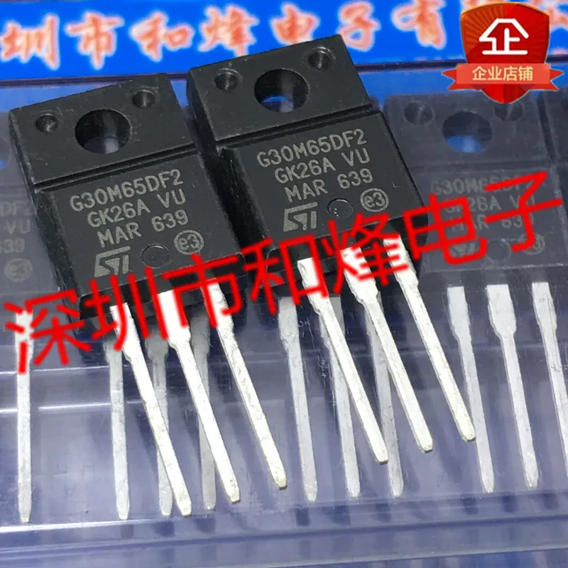 Free shipping  STGF30M65DF2 GF30M65DF2  TO-220F 650V 30A     10PCS