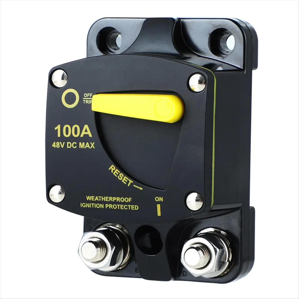 Compatible Circuit Breaker Fuse Reset 12-48V Dc Car Audio Amplifier Circuit Breaker Waterproof, 100A