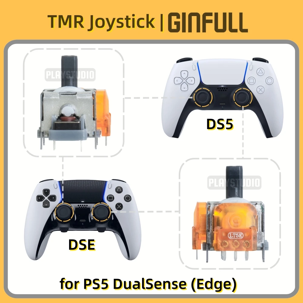 50/100 قطعة TMR المقود ل PS5 DualSense Edge تحكم DS5 PS4 Dualshock DS4 التناظرية عصا ل Xbox سلسلة التبديل Thumbstick