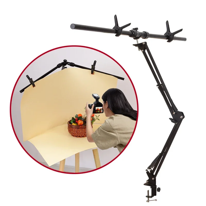 Backdrops Holder for Quick Set-Up Desktop Shooting Open-ended Light Tent Seamless Corner Enveloping Effect Streaming Background