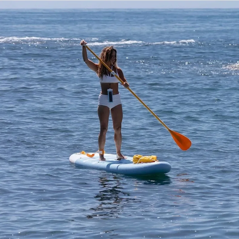 Papan Dayung Tiup POPULAR untuk Dewasa dengan Aksesoris Termasuk, Dayung, Sirip, Pompa. Stand Up Paddleboard Stabilitas Luar Biasa dan R
