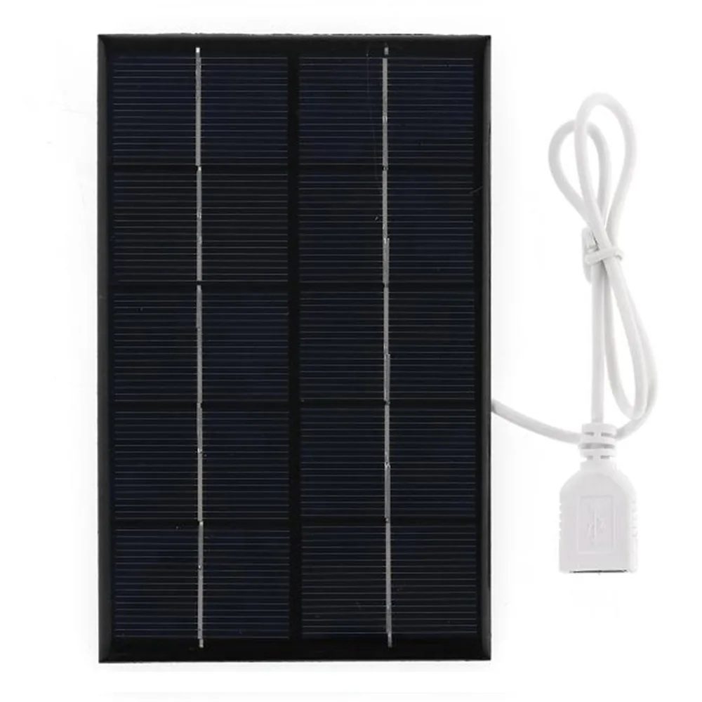 5W 5V Solarpanel aus monokristallinem Silizium mit USB-Ausgang, tragbares DIY-Solarladegerät für Mobiltelefone, ideal zum Campen, 88 x 142 mm (3,46 x 5,59 Zoll). – Detail 5