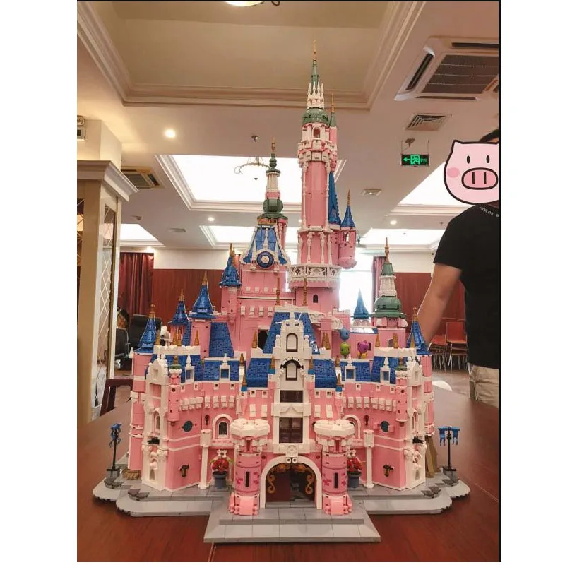 Cinderella princess pink castle model 71040 Building Block Model Toy 9963pcs Christmas Girl Birthday Present