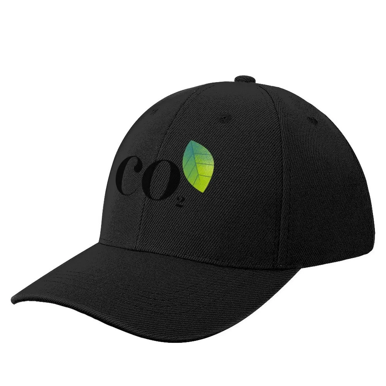 Carbon Dioxide Simple Design with Leaf Baseball Cap Visor Christmas Hat Baseball Men Women's