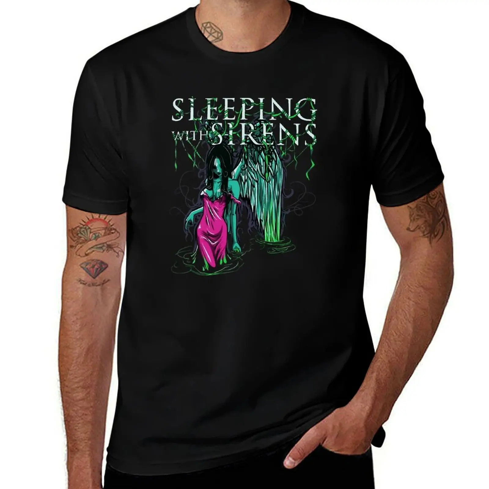 

graphic men for man shirts t t for man Sirens shirt man Sleeping printed t T-Shirt With casual T-Shirt shirts