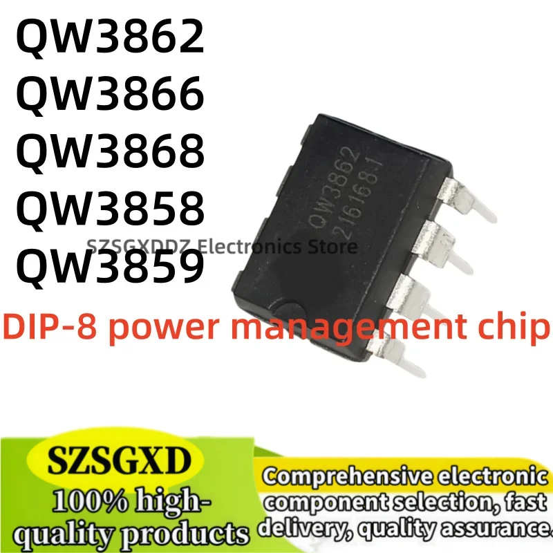 5-10Uds 100% new quality QW3862 QW3866 DIP8 QW3868 QW3858 QW3859 DIP-8 power management chip