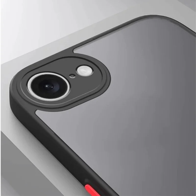 For iPhone 16e Case For iPhone 16e SE4 Cover Coque Shell Matte Translucent Hard PC Soft TPU Edge Phone Fundas iPhone 16e