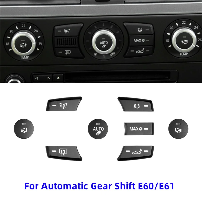 For BMW 5 Series E60 E61 523 525 528 530 535 2003-2010 Car AC Control Air Conditioning Buttons Button Repair Kit