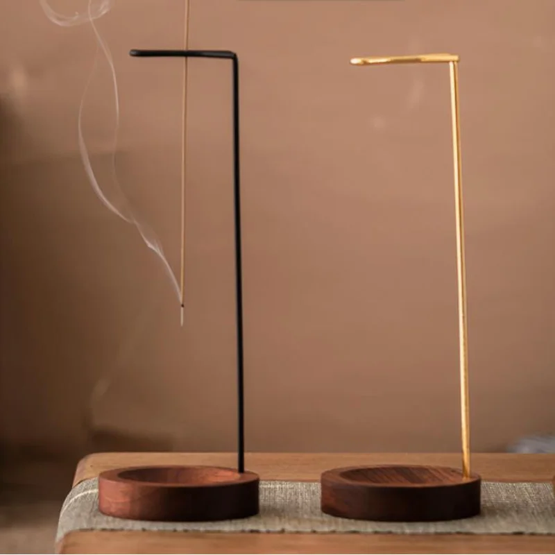 Räucherstäbchenhalter im Upside-Down-Design, Runder Holz-Räucherständer, Dekorativer Räuchertray für Schlafzimmer, Zuhause und Yoga
