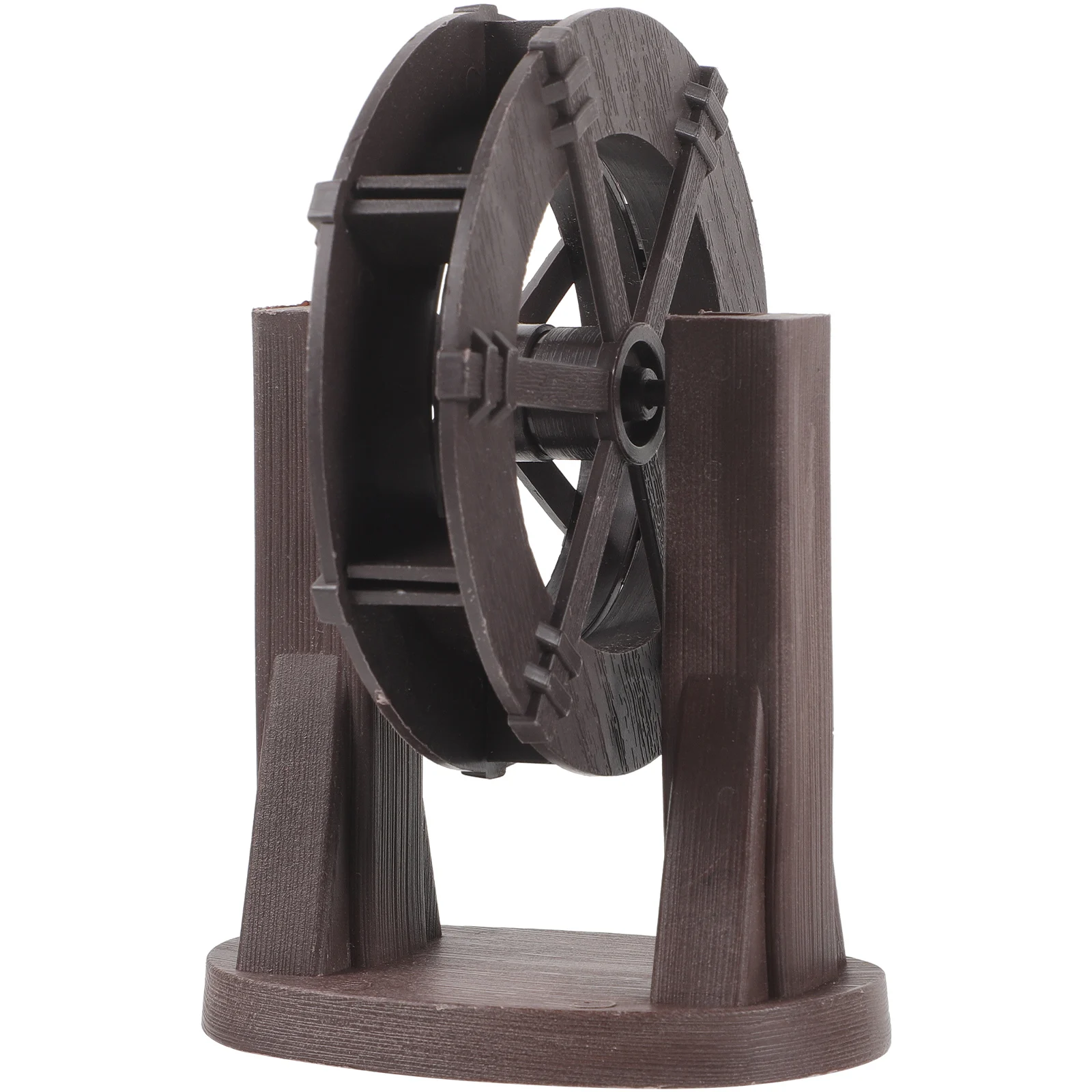 

Waterwheel Ornaments Plastic Miniature Craft Zen Garden Home Office Fountain Feature Compact Durable