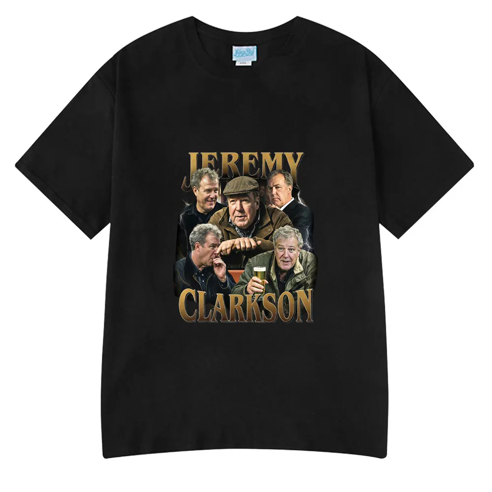 Camisetas gráficas Jeremy Clarkson, ropa para hombre y mujer, ropa de manga corta a la moda, camisetas de gran tamaño, ropa informal de algodón
