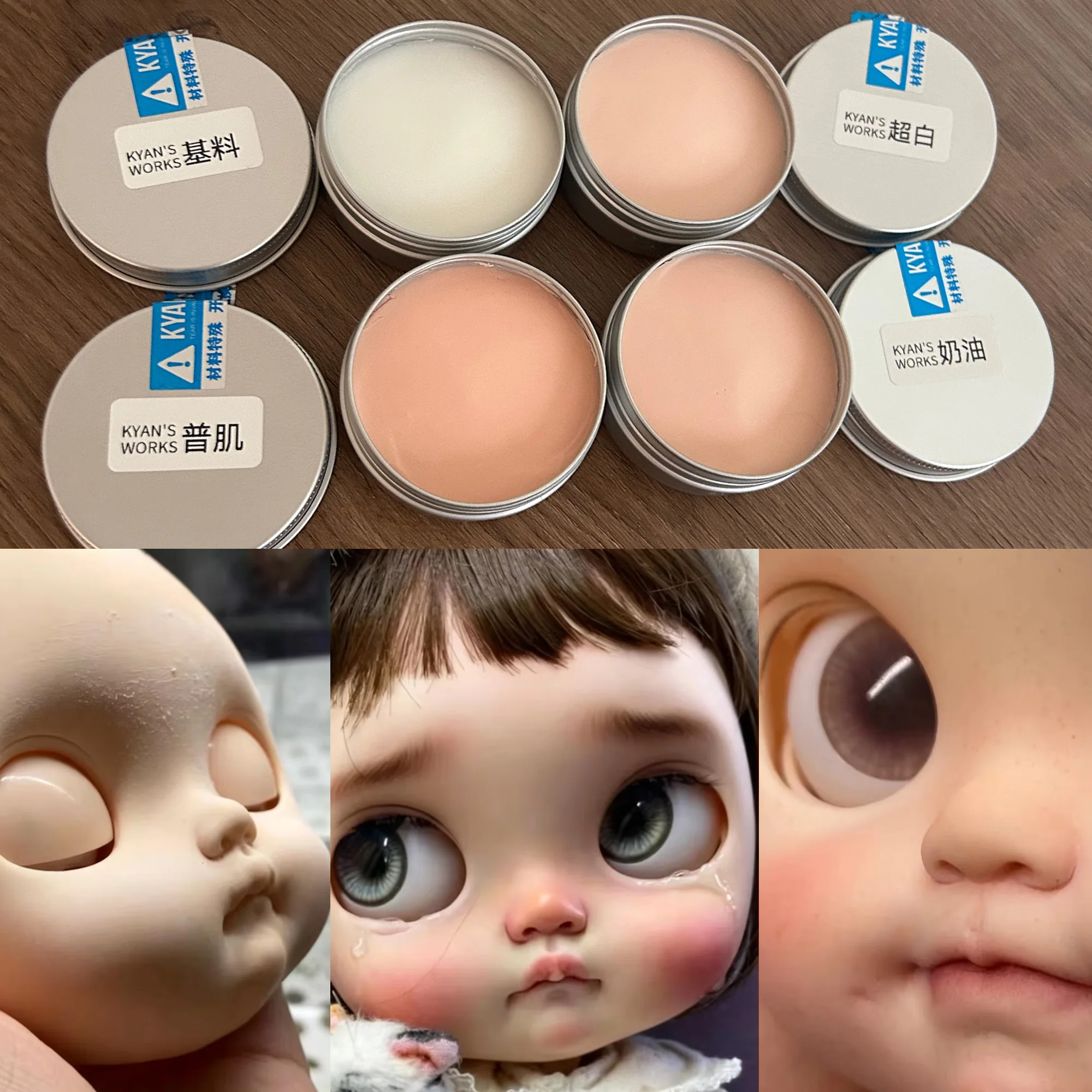 50g Puppenskulptur-Knetmasse für Blythe BJD Gesichtsformung & individuelles Modding